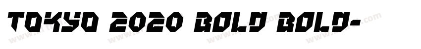 TOKYO 2020 Bold Bold字体转换